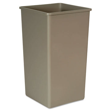 Rubbermaid® Commercial Untouchable Square Waste Receptacle, Plastic, 50 Gal, Beige freeshipping - TVN Wholesale